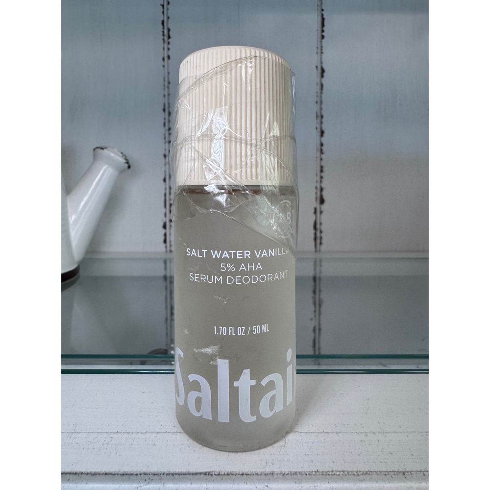 Saltair Salt Water Vanilla 5% AHA Serum Deodorant 1.7oz Mandelic Lactic Acid